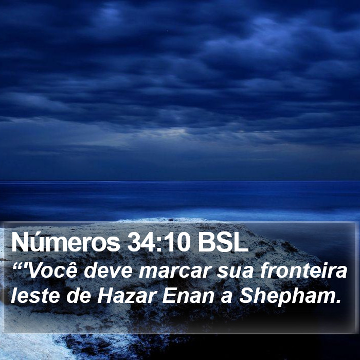 Números 34:10 BSL Bible Study