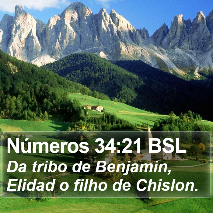 Números 34:21 BSL Bible Study