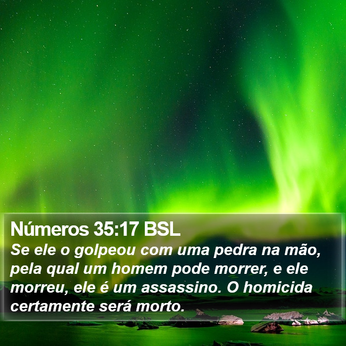 Números 35:17 BSL Bible Study