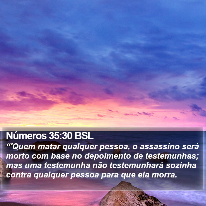 Números 35:30 BSL Bible Study