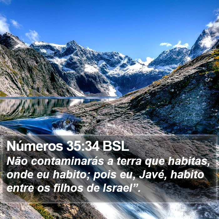 Números 35:34 BSL Bible Study