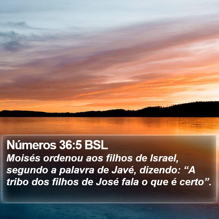 Números 36:5 BSL Bible Study