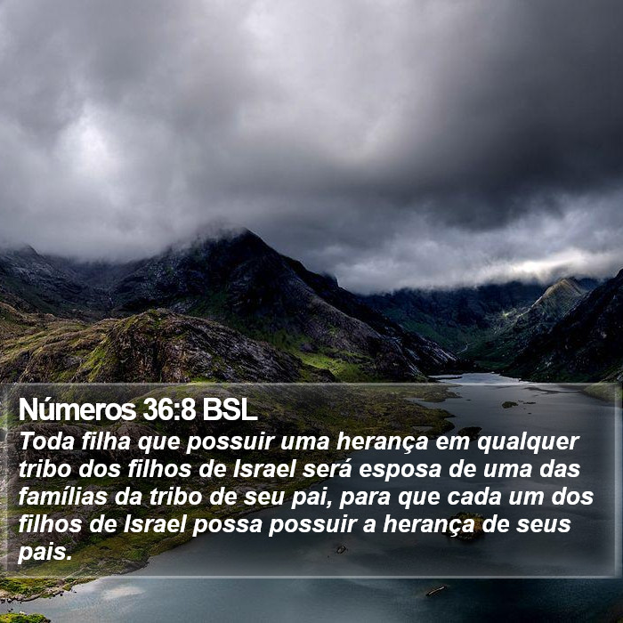 Números 36:8 BSL Bible Study