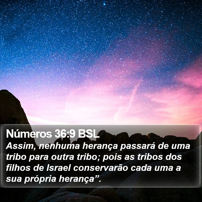 Números 36:9 BSL Bible Study