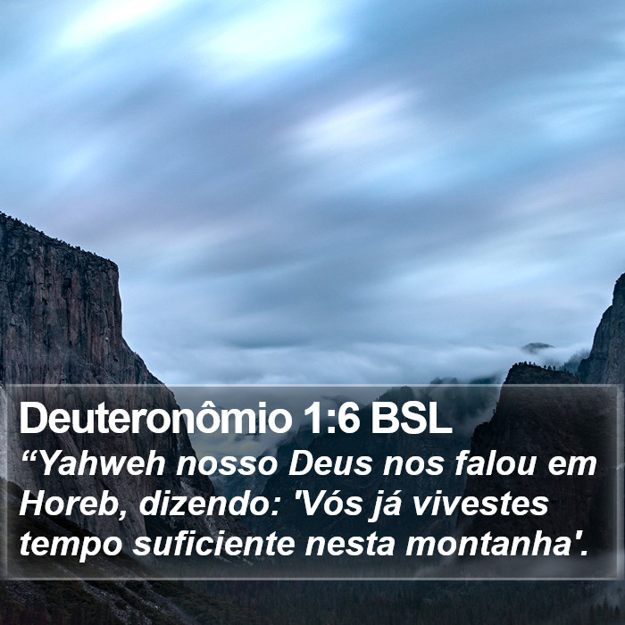 Deuteronômio 1:6 BSL Bible Study