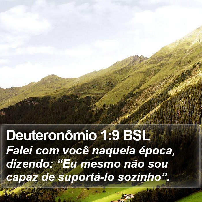 Deuteronômio 1:9 BSL Bible Study