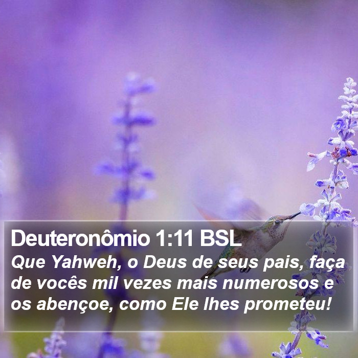 Deuteronômio 1:11 BSL Bible Study