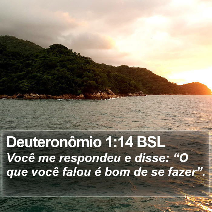 Deuteronômio 1:14 BSL Bible Study