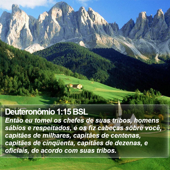 Deuteronômio 1:15 BSL Bible Study