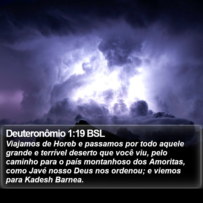 Deuteronômio 1:19 BSL Bible Study