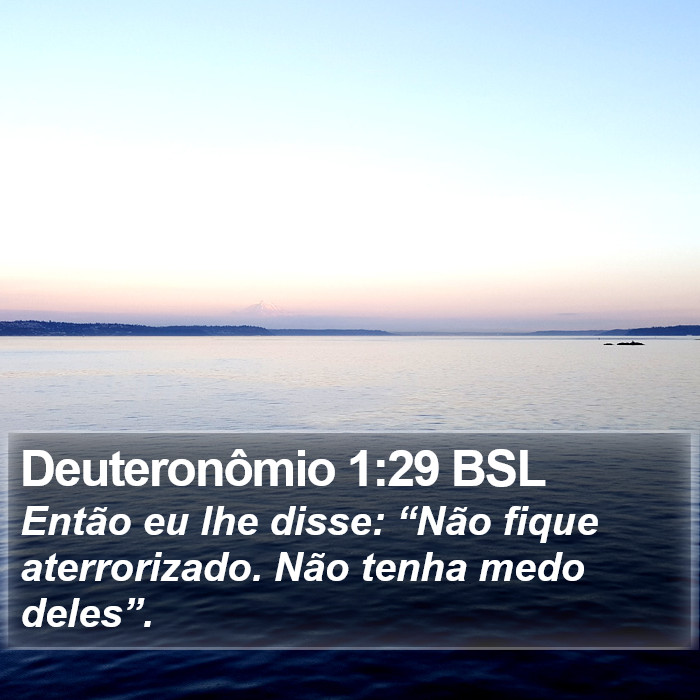 Deuteronômio 1:29 BSL Bible Study