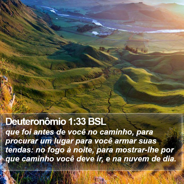 Deuteronômio 1:33 BSL Bible Study