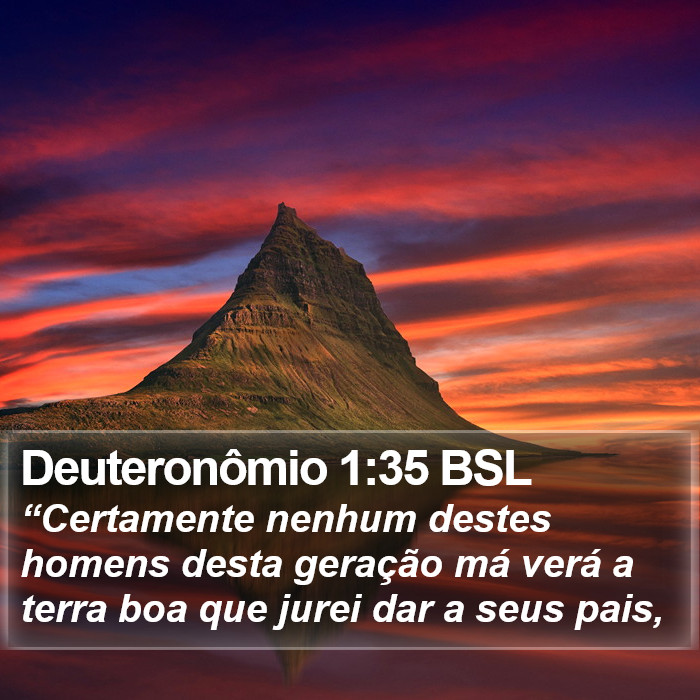 Deuteronômio 1:35 BSL Bible Study