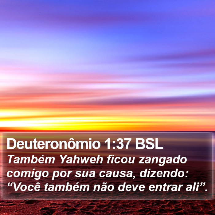 Deuteronômio 1:37 BSL Bible Study