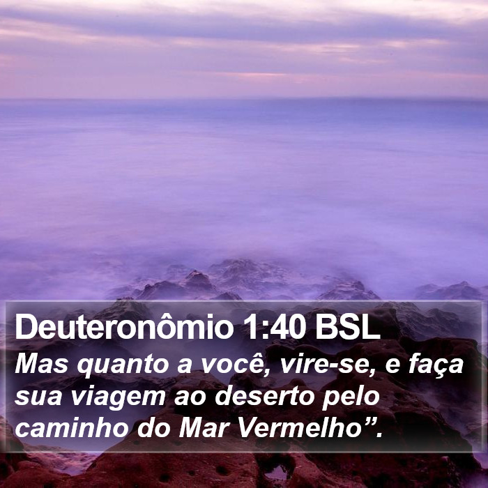 Deuteronômio 1:40 BSL Bible Study