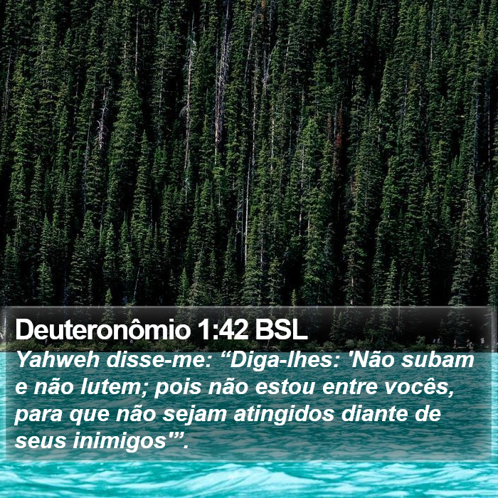 Deuteronômio 1:42 BSL Bible Study