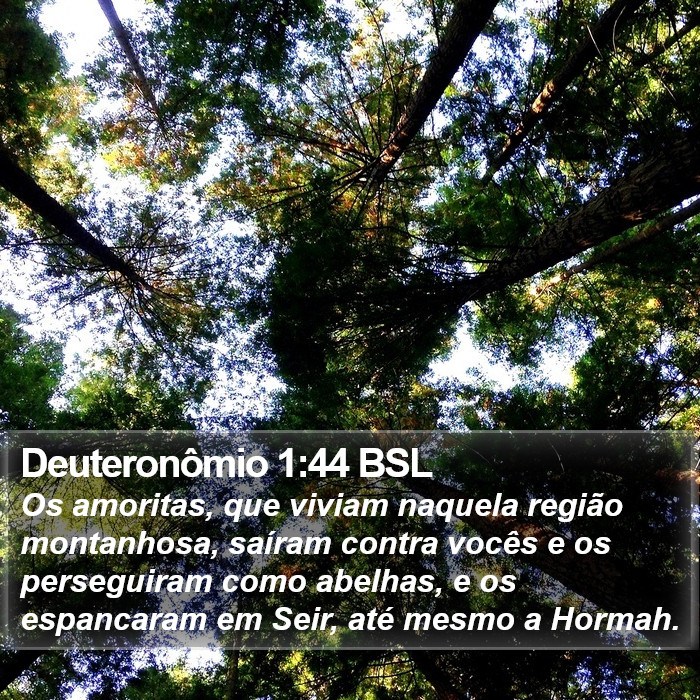 Deuteronômio 1:44 BSL Bible Study