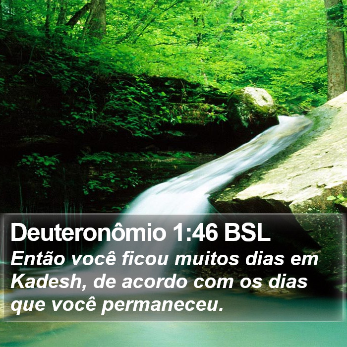 Deuteronômio 1:46 BSL Bible Study