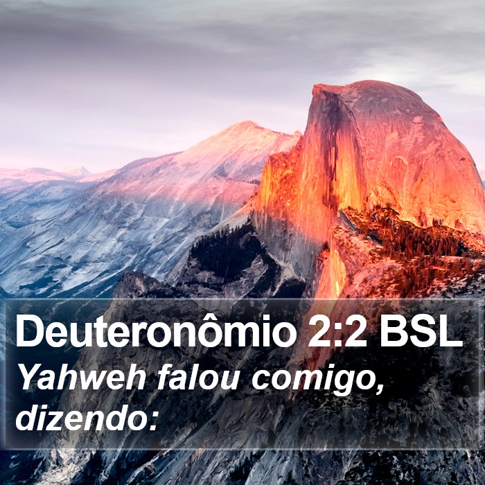 Deuteronômio 2:2 BSL Bible Study