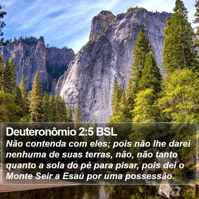 Deuteronômio 2:5 BSL Bible Study