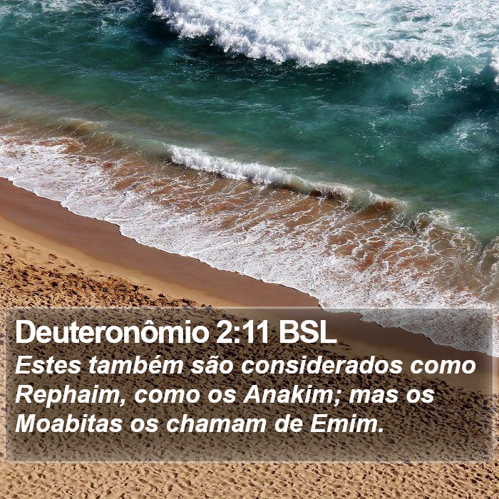 Deuteronômio 2:11 BSL Bible Study