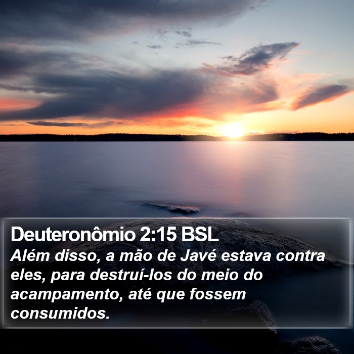 Deuteronômio 2:15 BSL Bible Study