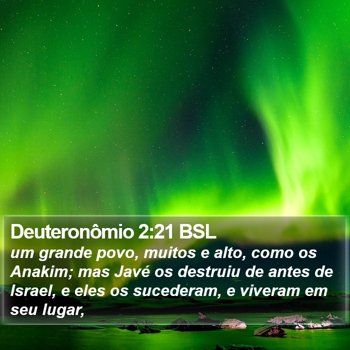 Deuteronômio 2:21 BSL Bible Study