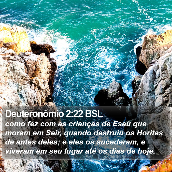 Deuteronômio 2:22 BSL Bible Study