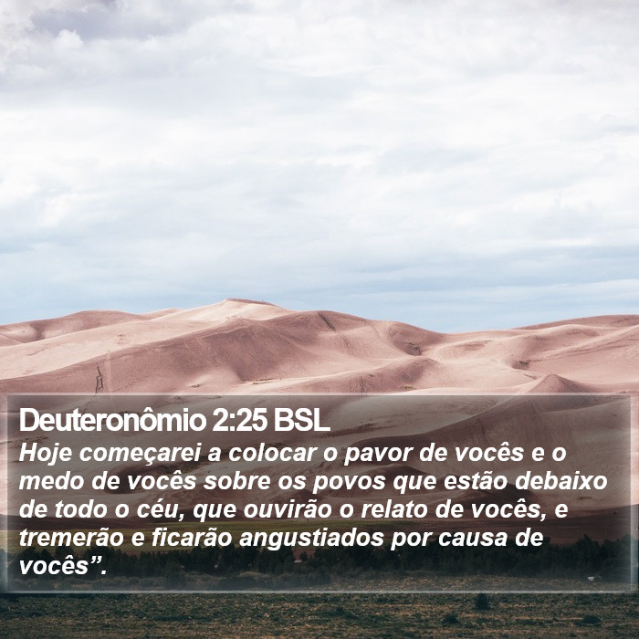 Deuteronômio 2:25 BSL Bible Study