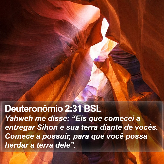 Deuteronômio 2:31 BSL Bible Study