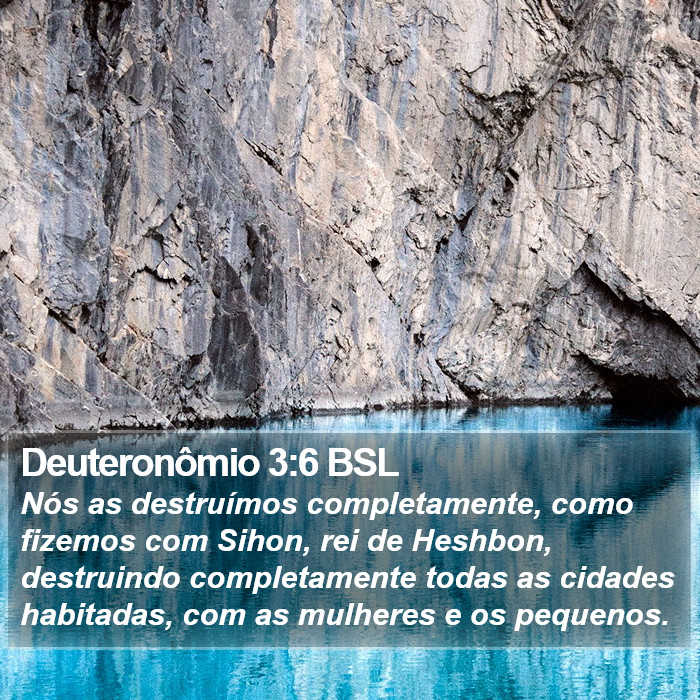Deuteronômio 3:6 BSL Bible Study