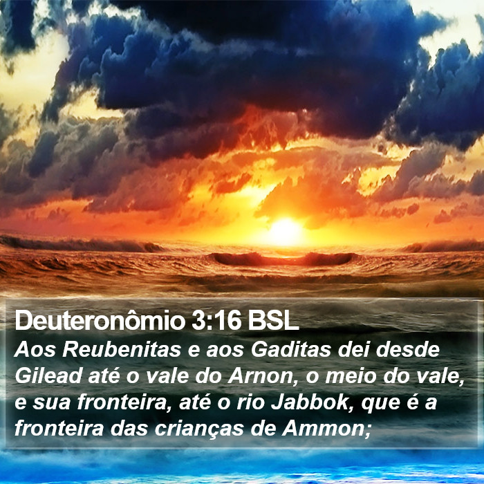 Deuteronômio 3:16 BSL Bible Study