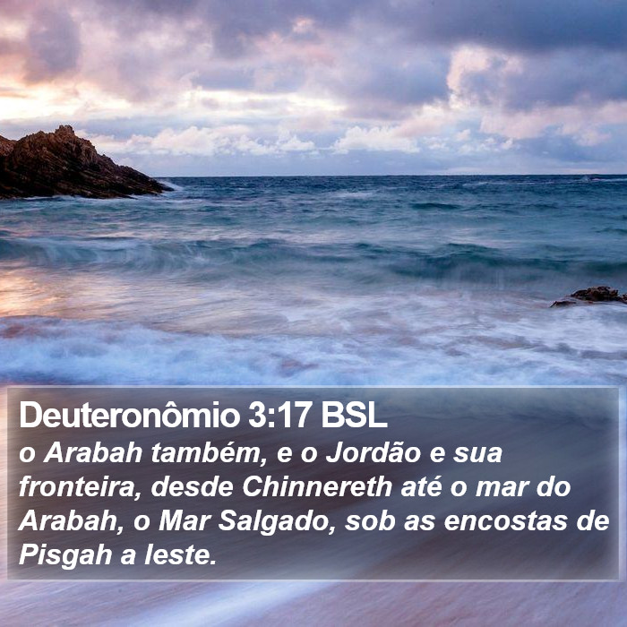 Deuteronômio 3:17 BSL Bible Study