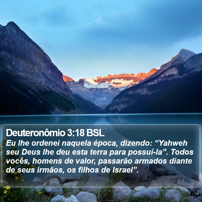 Deuteronômio 3:18 BSL Bible Study