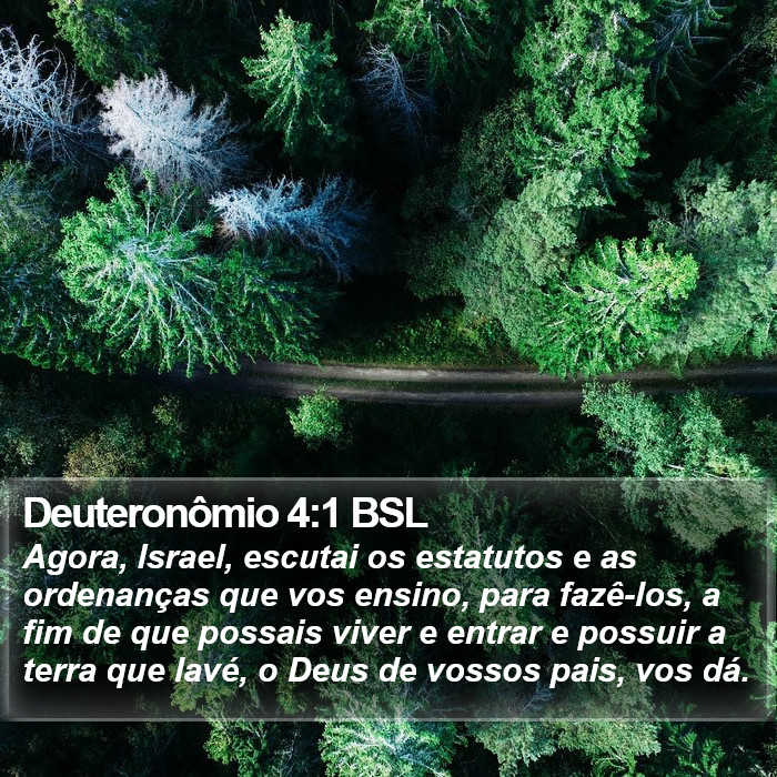 Deuteronômio 4:1 BSL Bible Study