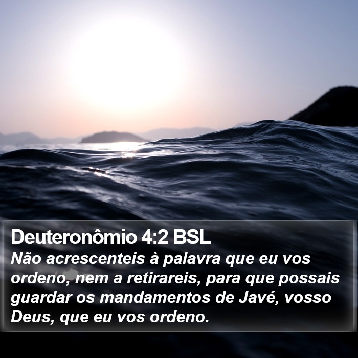 Deuteronômio 4:2 BSL Bible Study