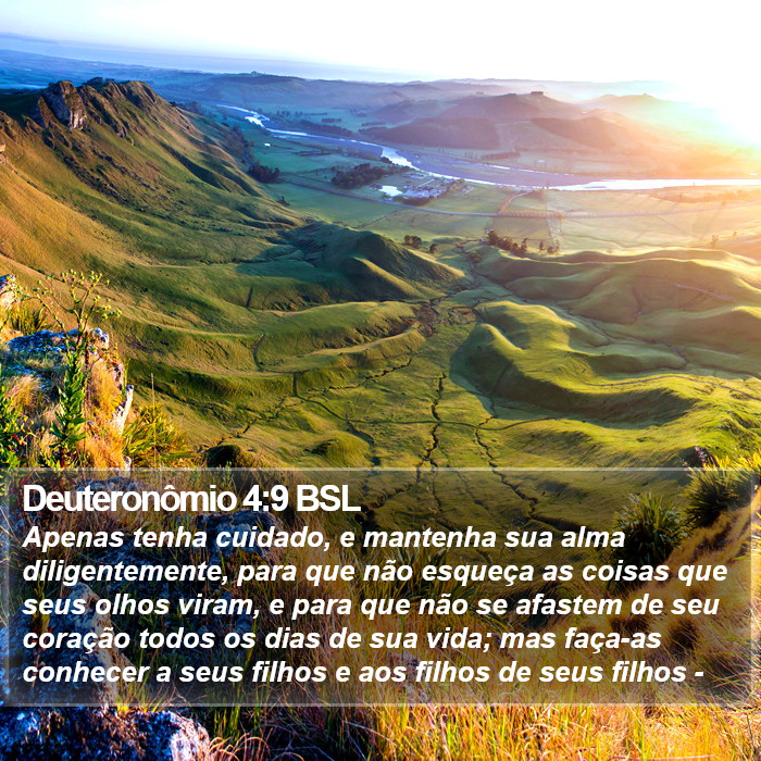 Deuteronômio 4:9 BSL Bible Study