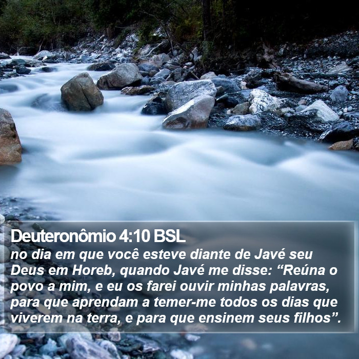 Deuteronômio 4:10 BSL Bible Study