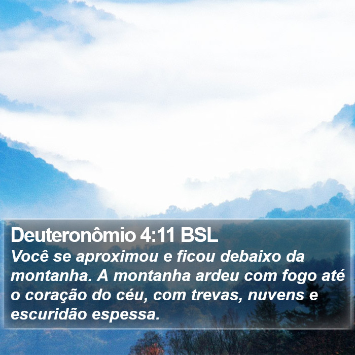 Deuteronômio 4:11 BSL Bible Study