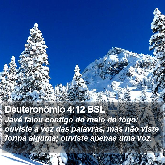 Deuteronômio 4:12 BSL Bible Study