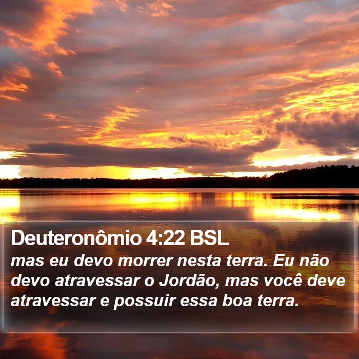 Deuteronômio 4:22 BSL Bible Study