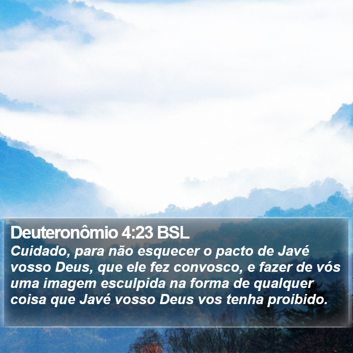 Deuteronômio 4:23 BSL Bible Study