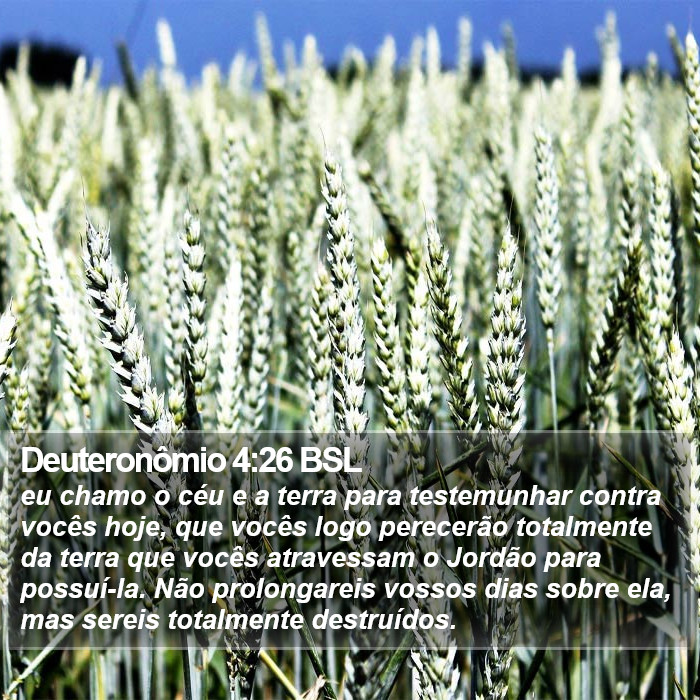 Deuteronômio 4:26 BSL Bible Study