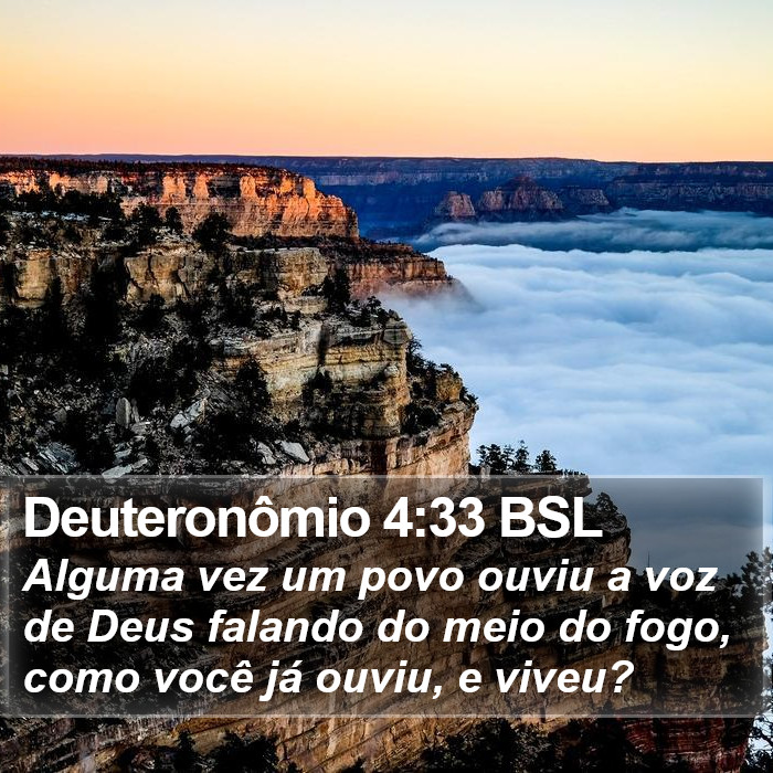 Deuteronômio 4:33 BSL Bible Study