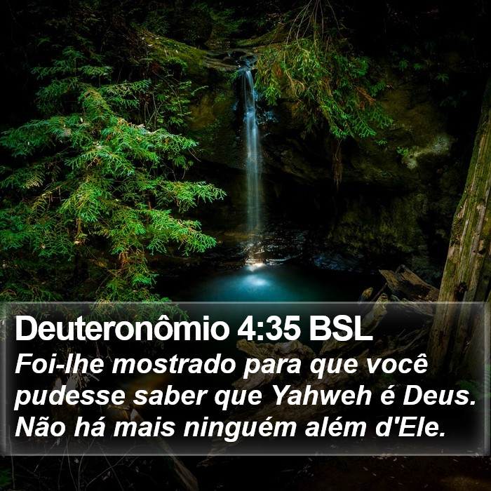 Deuteronômio 4:35 BSL Bible Study