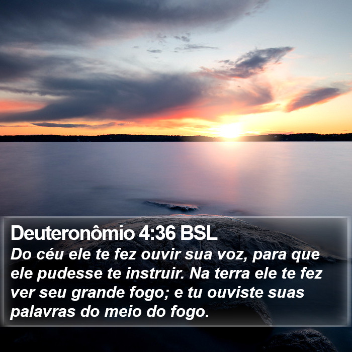 Deuteronômio 4:36 BSL Bible Study