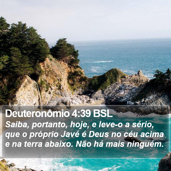 Deuteronômio 4:39 BSL Bible Study