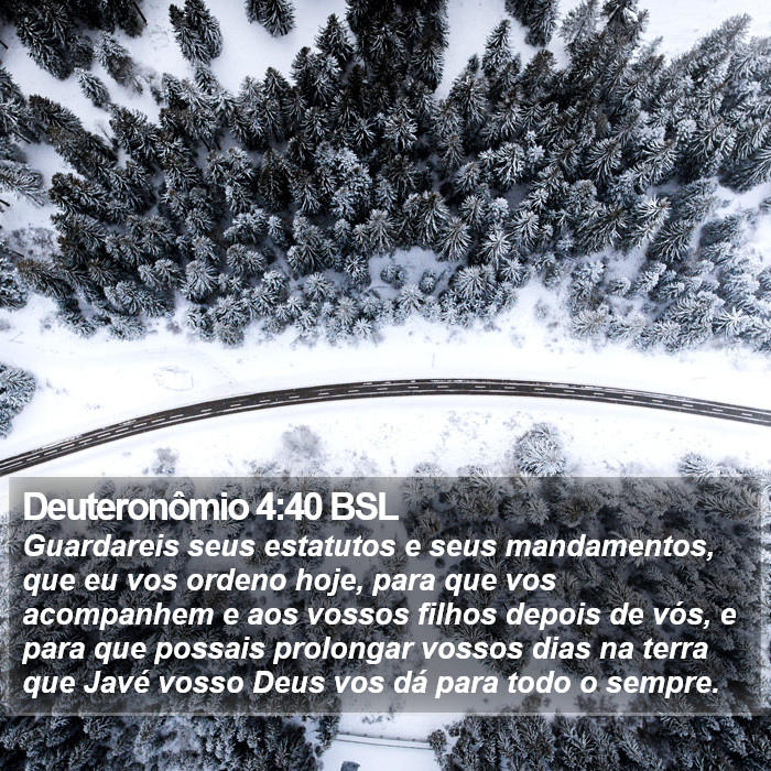 Deuteronômio 4:40 BSL Bible Study