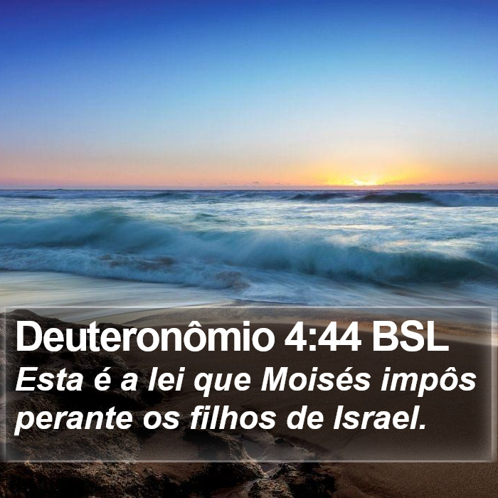 Deuteronômio 4:44 BSL Bible Study