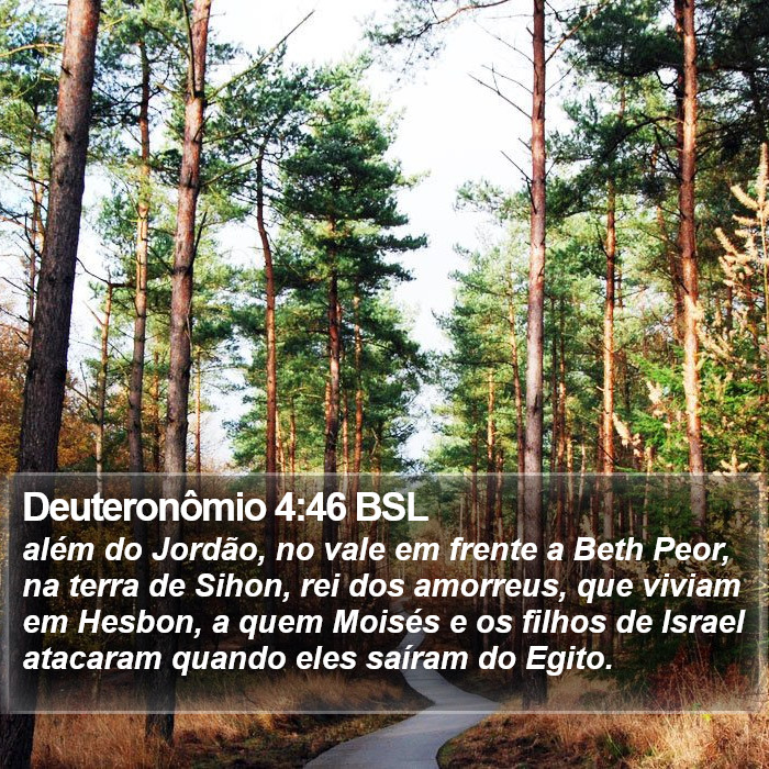 Deuteronômio 4:46 BSL Bible Study